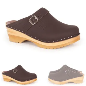 Troentorp Swedish Raphael Brown Clogs