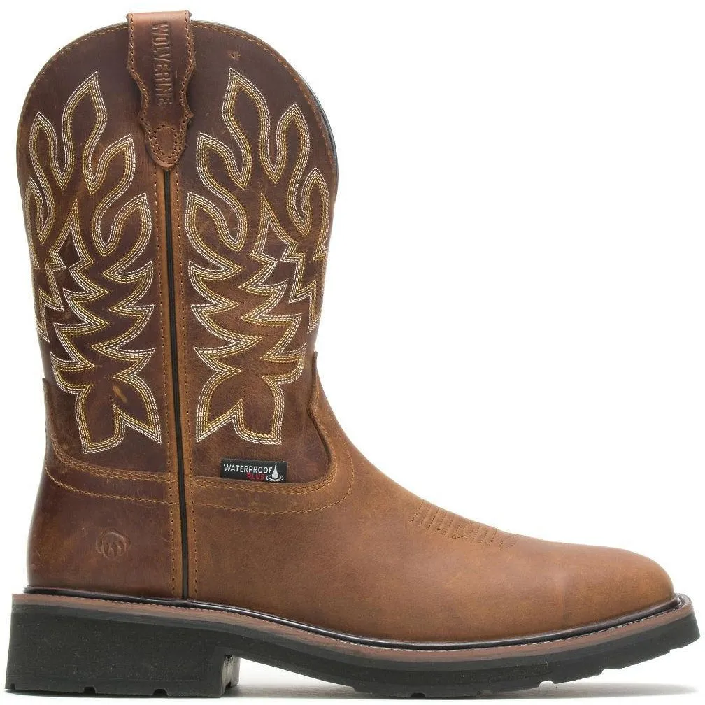 Wolverine Men's Rancher Steel Toe WP Western Work Boot - W211114