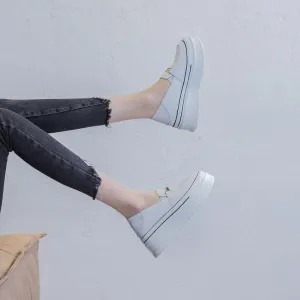 Women's Small Size Thicksole Leather Sneaker MS300