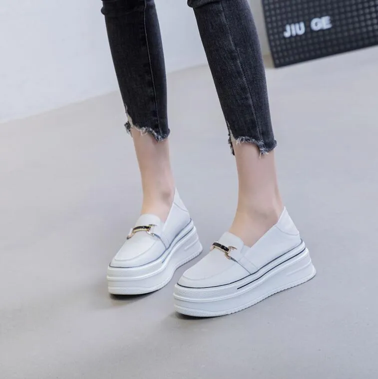 Women's Small Size Thicksole Leather Sneaker MS300