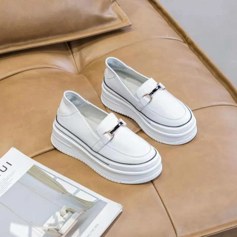 Women's Small Size Thicksole Leather Sneaker MS300