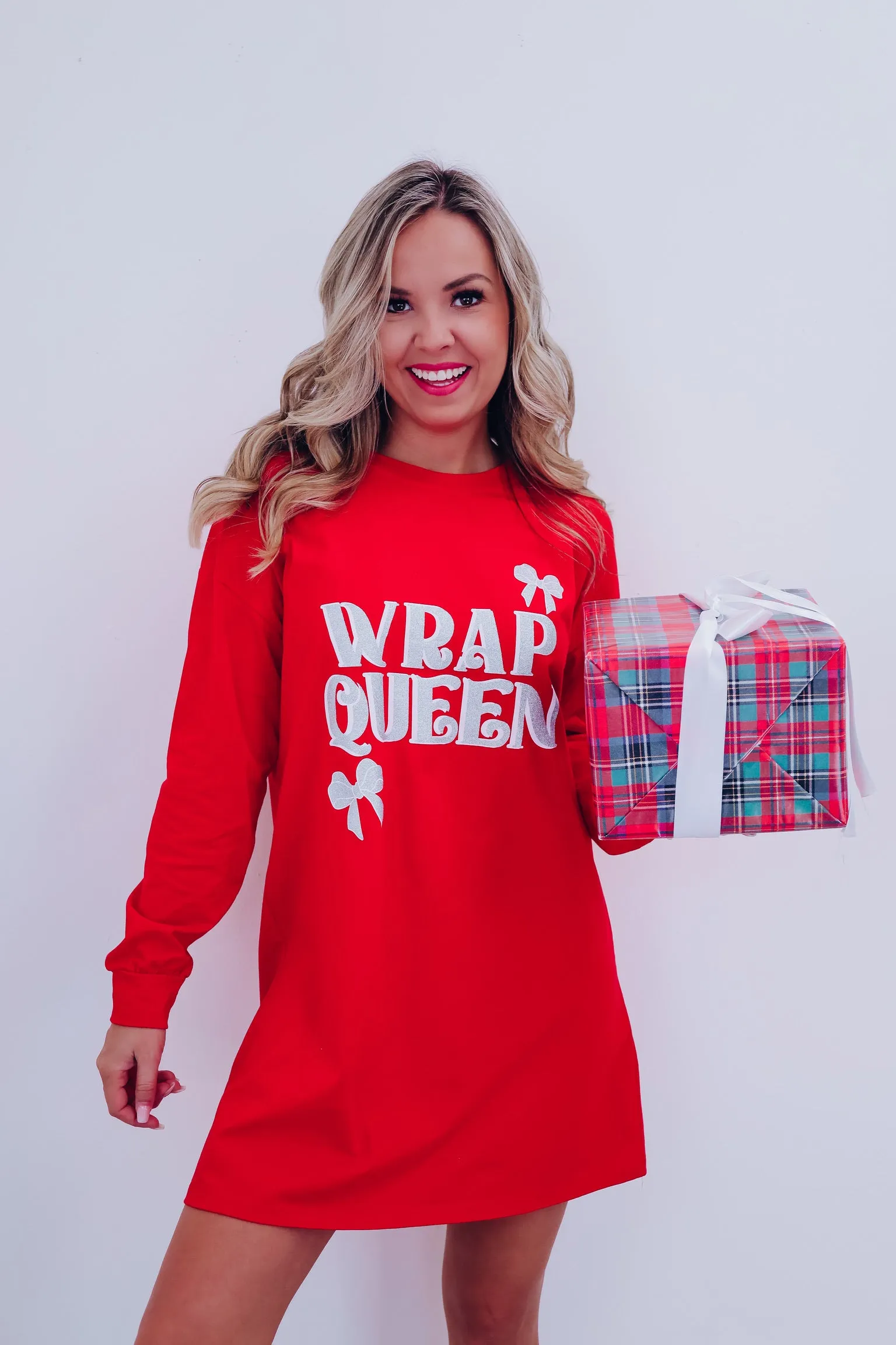 Wrap Queen Graphic T-Shirt Dress