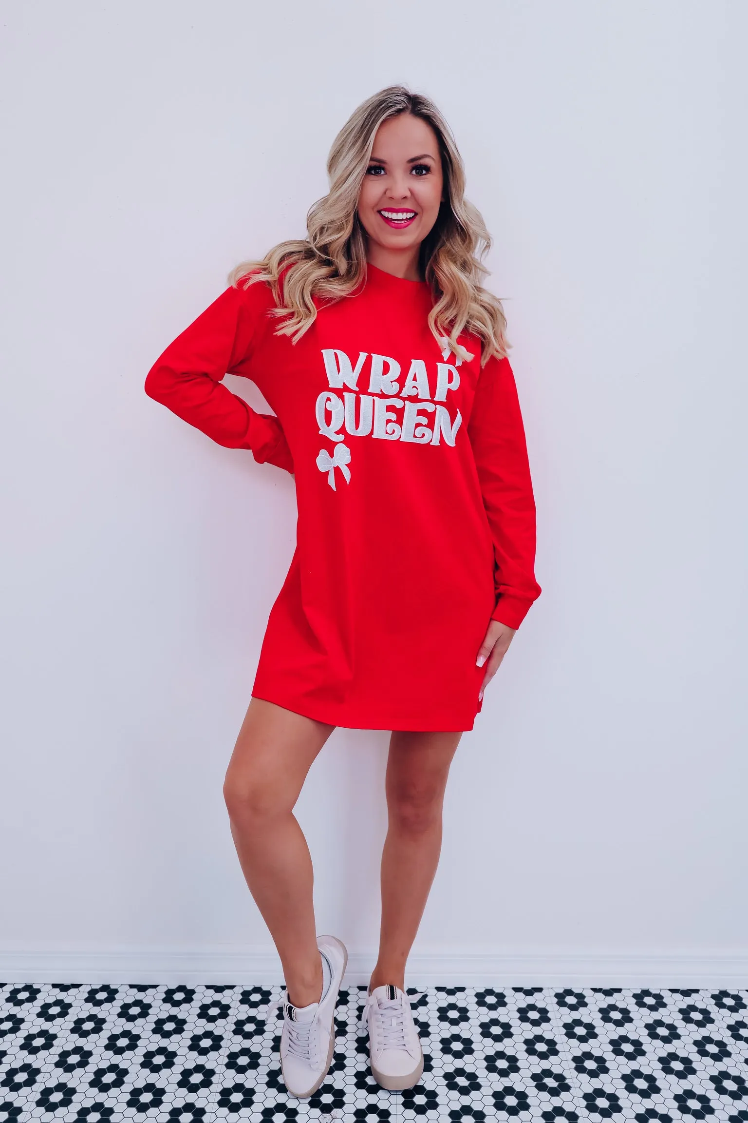 Wrap Queen Graphic T-Shirt Dress