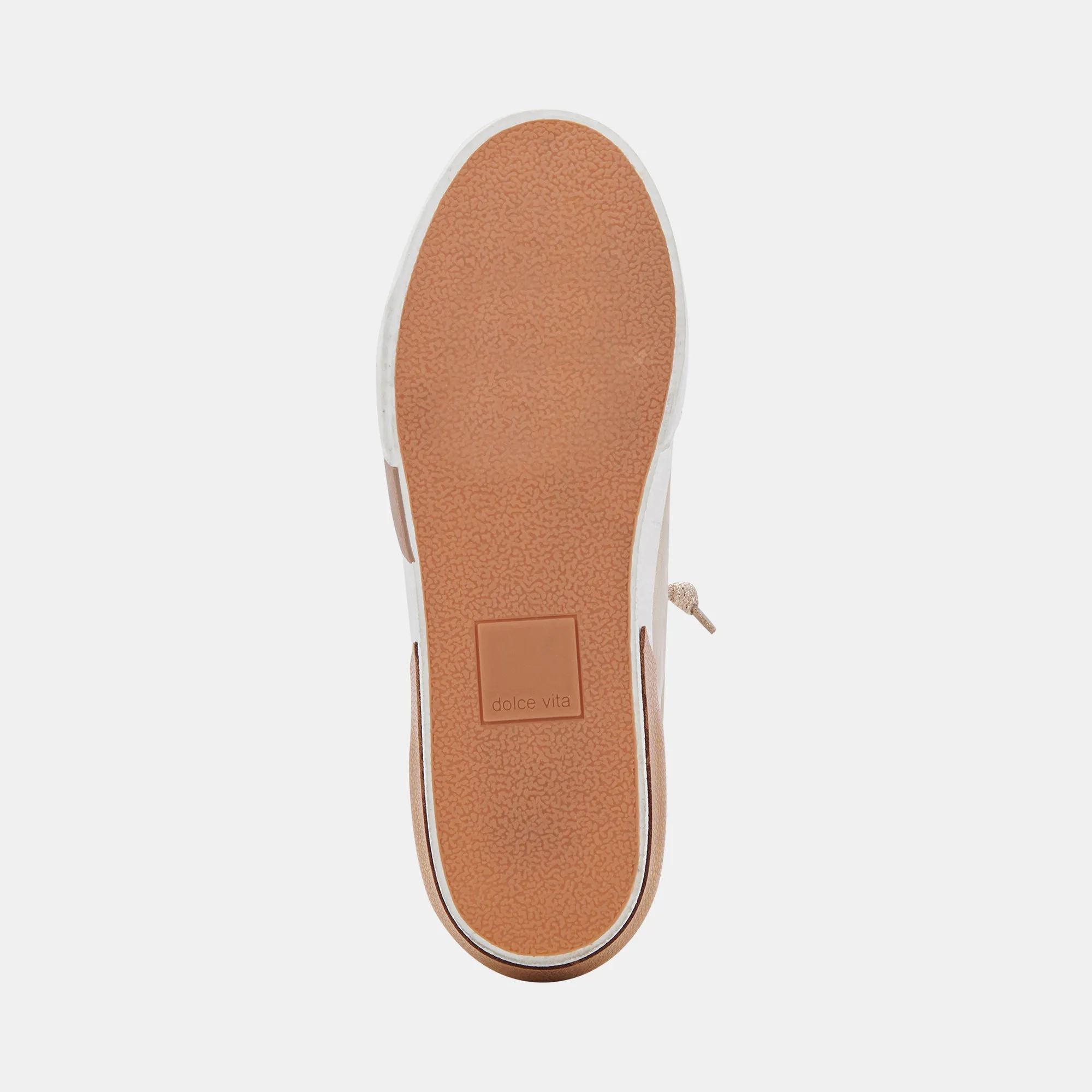 ZINA PLUSH SNEAKERS GOLD LEATHER